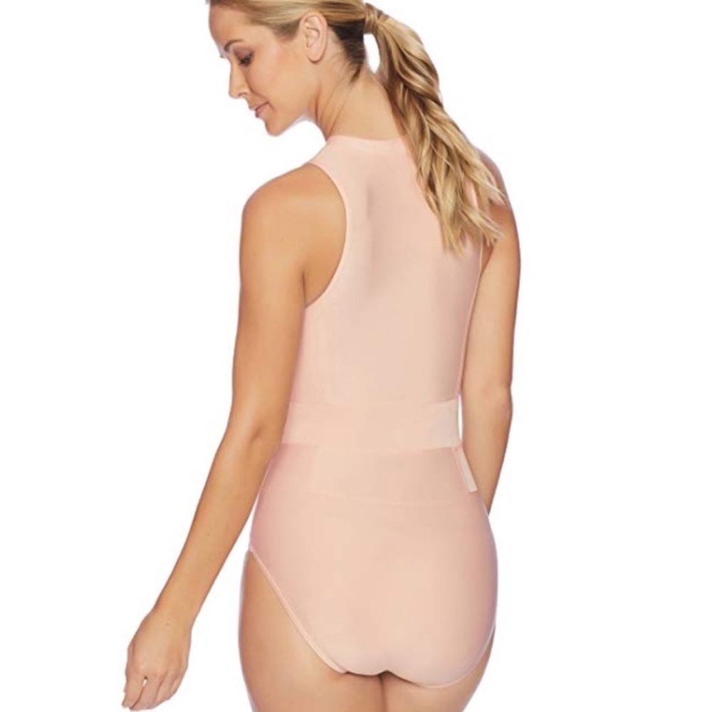 Next Blush One Piece Swimsuit with Front Zipper xl - Picture 2 of 14